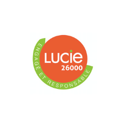 Logo Lucie 26000, un label de référence pour la responsabilité sociétale des entreprises.