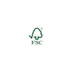 Logo FSC, certification de gestion forestière responsable.